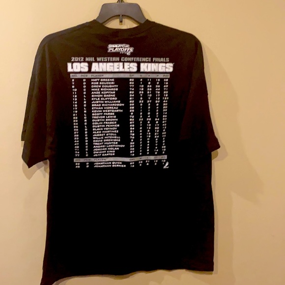 Black short sleeve crew neck shirt 2012 NHL Western Conference Finals Shirt 2xl - Picture 2 of 5